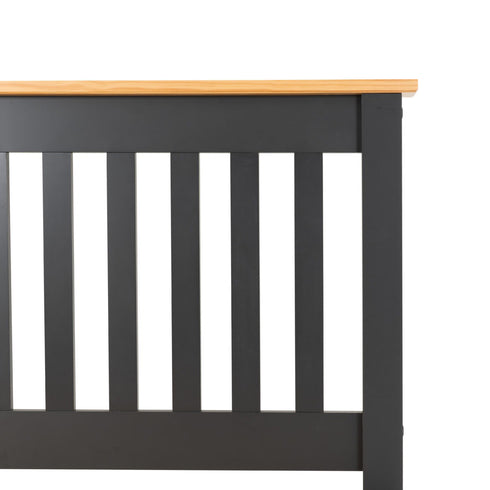 Monaco 5FT Bed High Foot End - Grey/Oak Effect